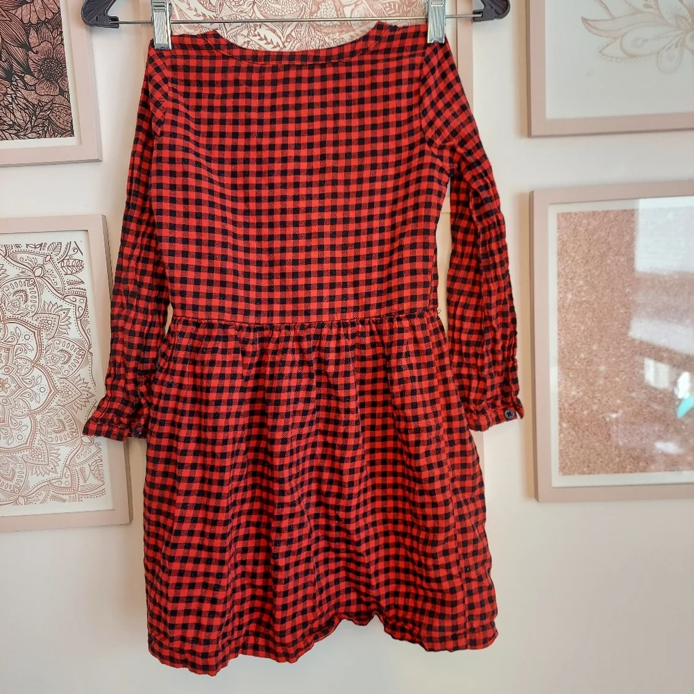 🎁 = 10/$25 - Carter's 6 / 6x red buffalo plaid dress